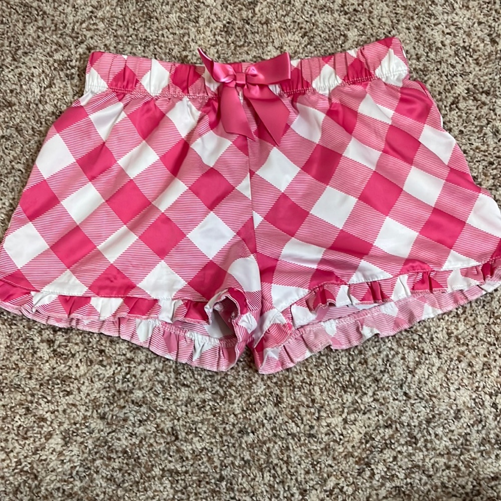Mix & Match 3/$12 Total Girl Pink Plaid Sleep Shorts
